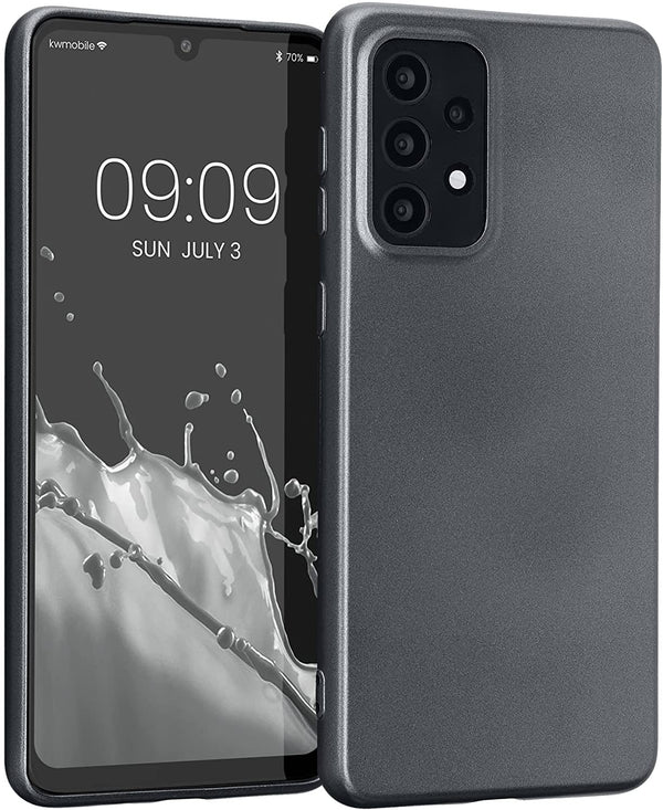 KW Samsung Galaxy A33 5G Θήκη Σιλικόνης TPU - Metallic Grey - 58022.232