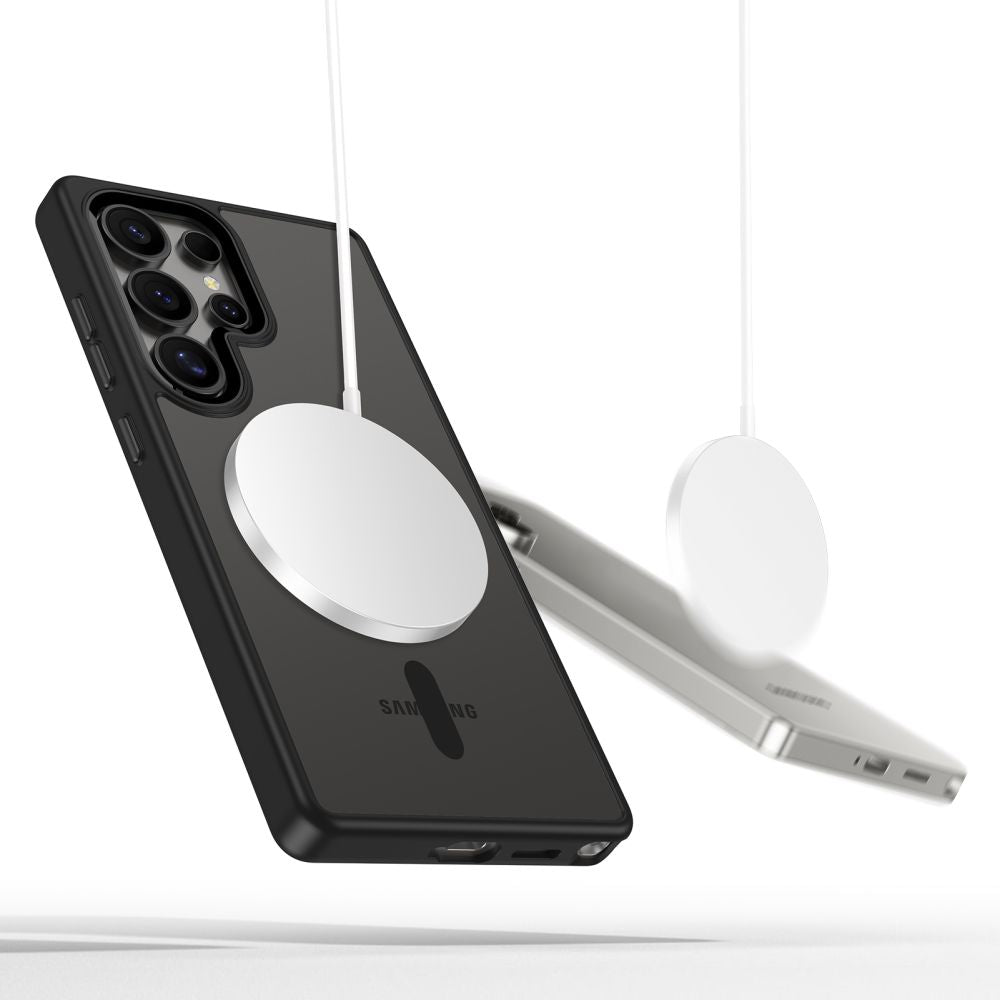Tech - Protect Samsung Galaxy S25 Ultra MagMat Σκληρή Θήκη με Πλαίσιο Σιλικόνης και MagSafe - Black / Διάφανη