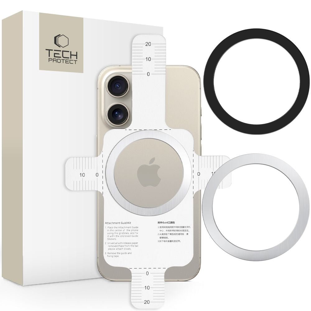 Tech - Protect MMP - 110 Magnetic Δακτύλιος MagSafe - 2 Τεμάχια - Silver / Black