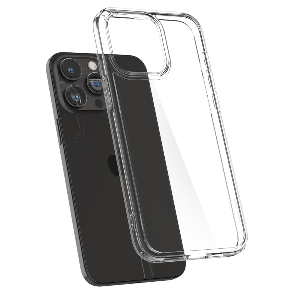 Spigen iPhone 15 Pro Ultra Hybrid Σκληρή Θήκη με Πλαίσιο Σιλικόνης - Crystal Clear