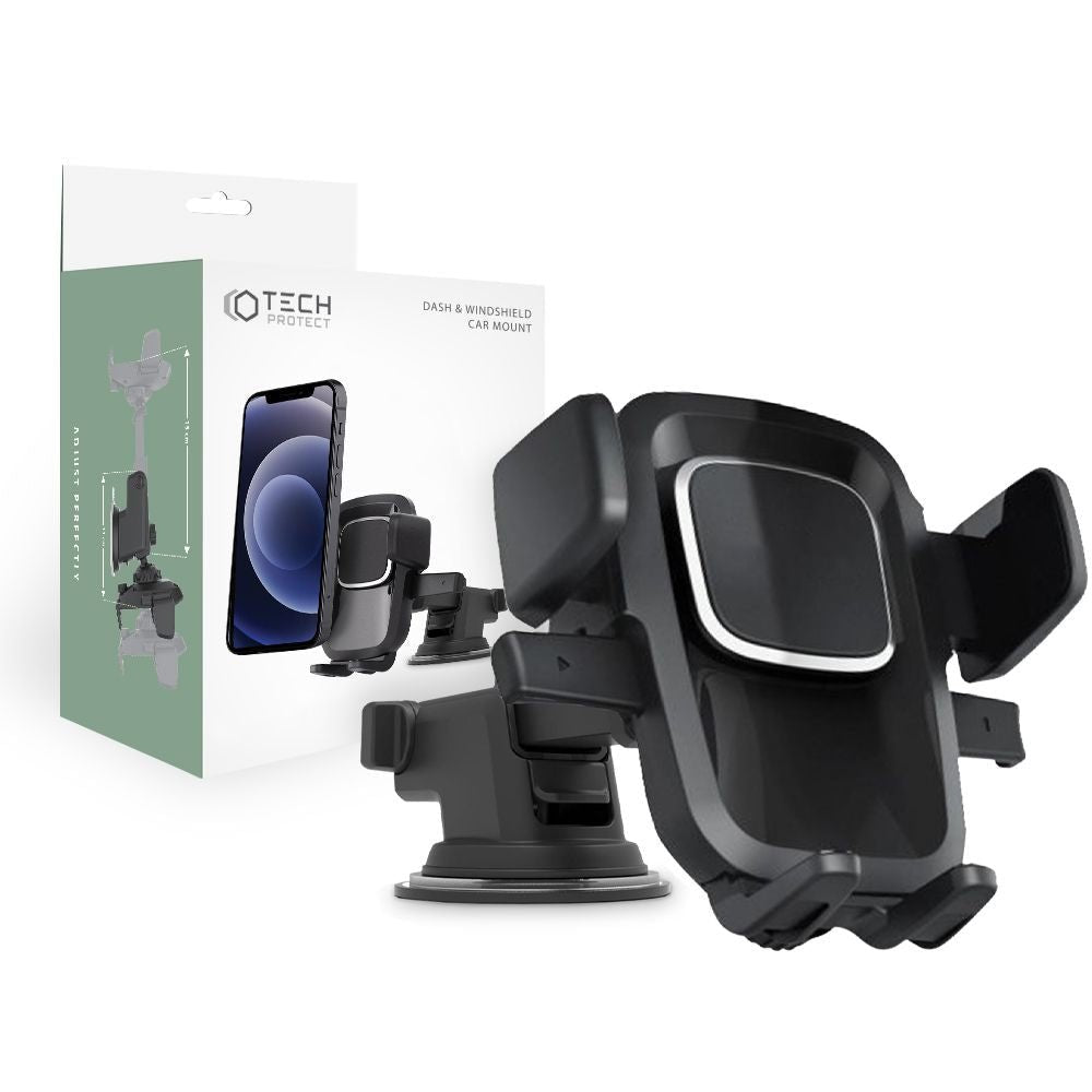 Tech - Protect V2 Universal Dash and Windshield Βάση Στήριξης Κινητών για το Αυτοκίνητο - Black