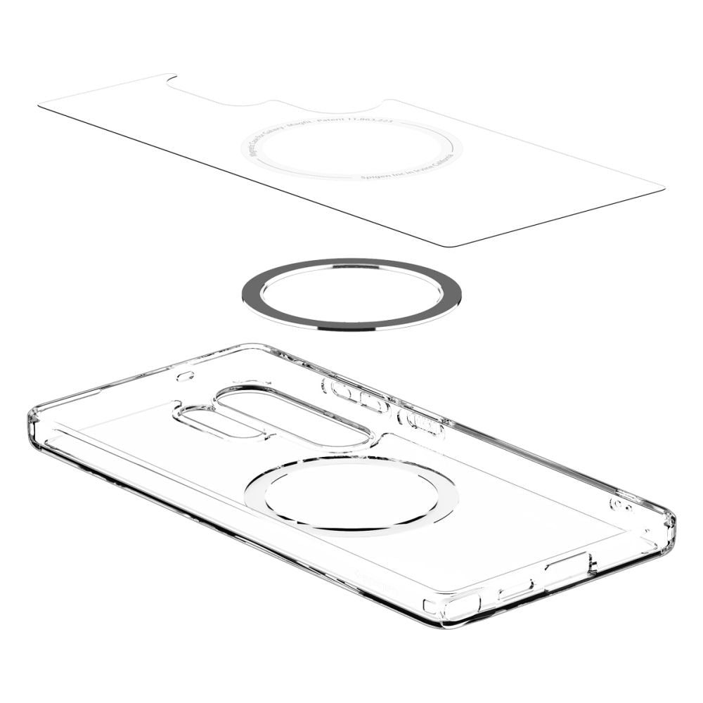 Spigen Samsung Galaxy S25 Ultra - Ultra Hybrid Mag - Σκληρή Θήκη με Πλαίσιο Σιλικόνης Και MagSafe - Clear / White