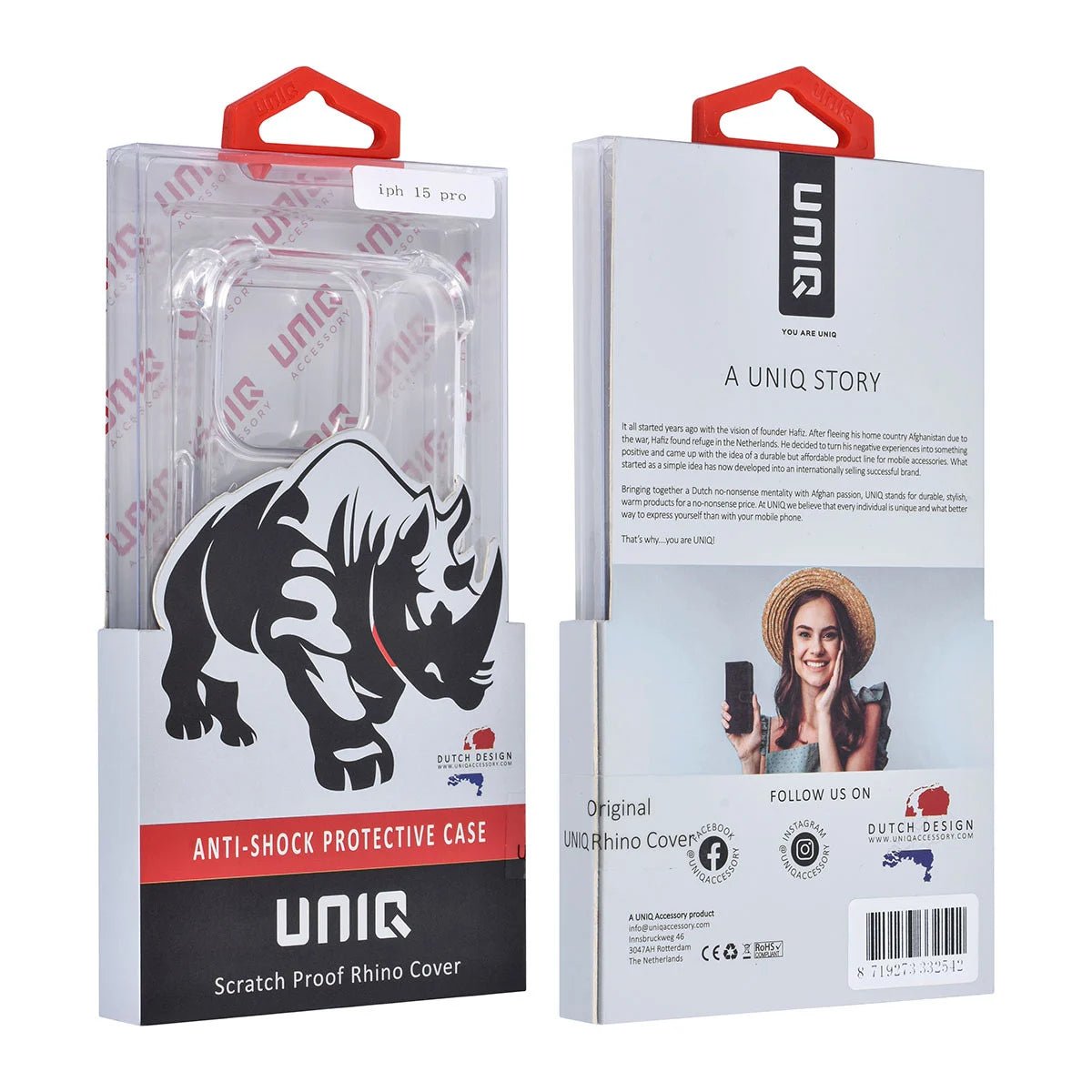 Tuniq iPhone 15 Pro Θήκη Σιλικόνης με Ενισχυμένες Γωνίες - Διάφανη