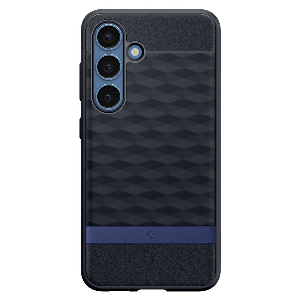 Spigen Samsung Galaxy S25 Plus - Parallax Mag Θήκη Σιλικόνης με Σκληρό Πλαίσιο και MagSafe - Navy Violet