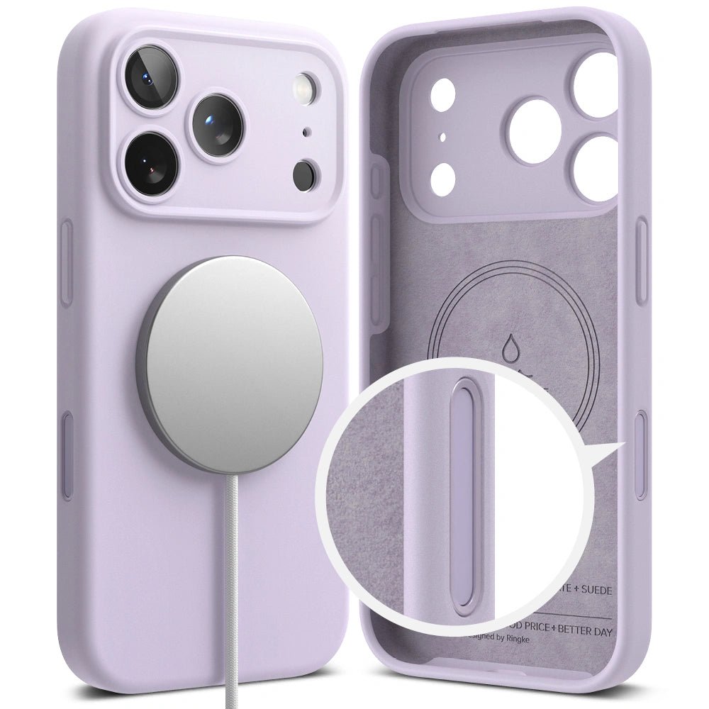 Ringke iPhone 17 Pro - Silicone Magnetic MagSafe - Θήκη Σιλικόνης με MagSafe - Light Purple