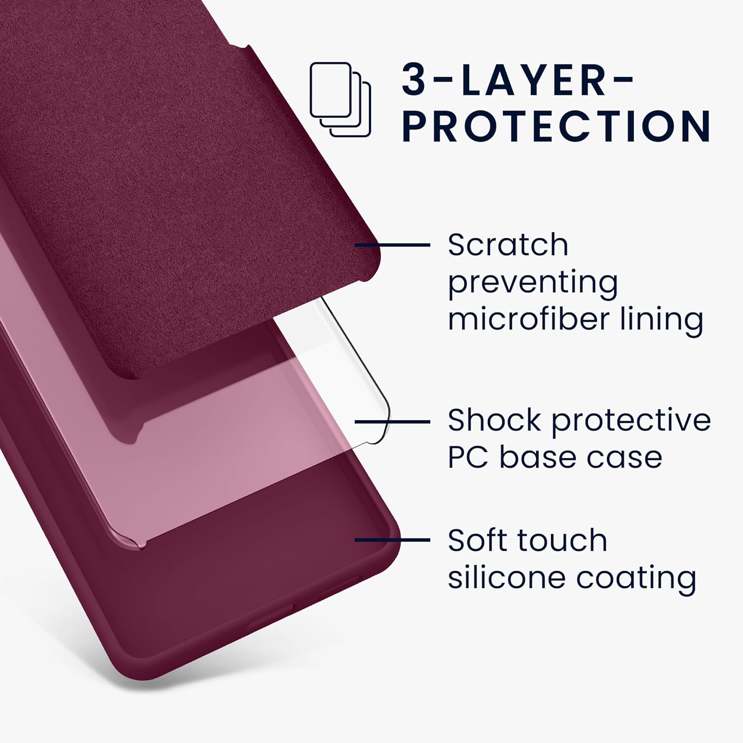 KW Samsung Galaxy A25 5G Θήκη Σιλικόνης Rubberized TPU - Bordeaux Purple