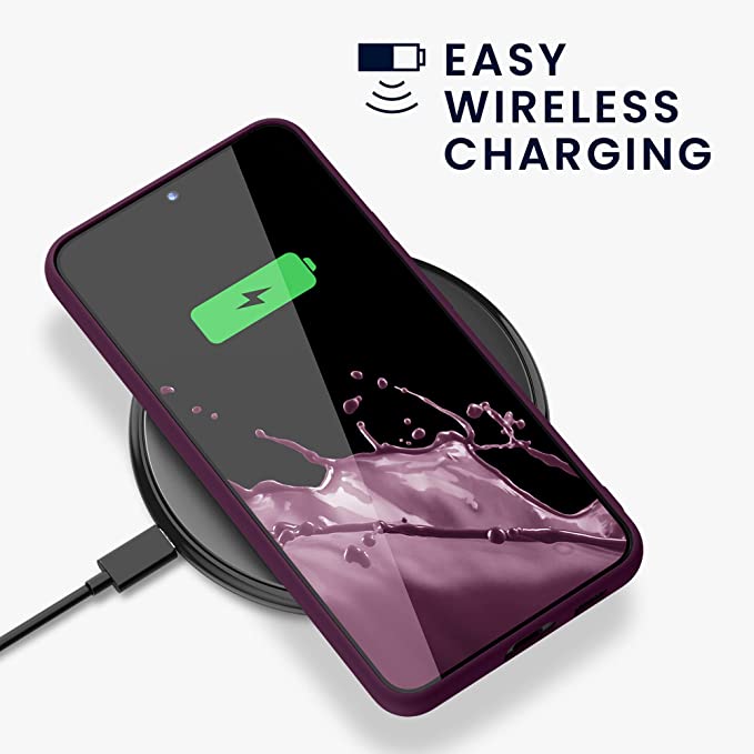 KW Samsung Galaxy S22 Plus Θήκη Σιλικόνης Rubberized TPU - Bordeaux Violet - 57569.187