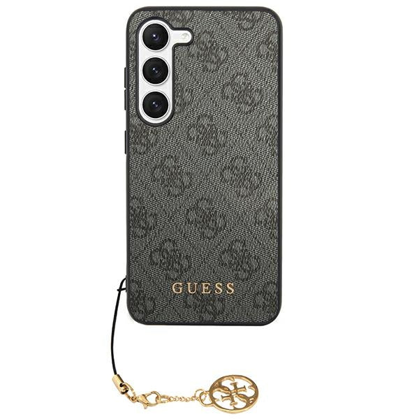 Guess Samsung Galaxy A55 5G - 4G Charms Collection - Θήκη με Επένδυση Συνθετικού Δέρματος - Black - GUHCSA55GF4GGR