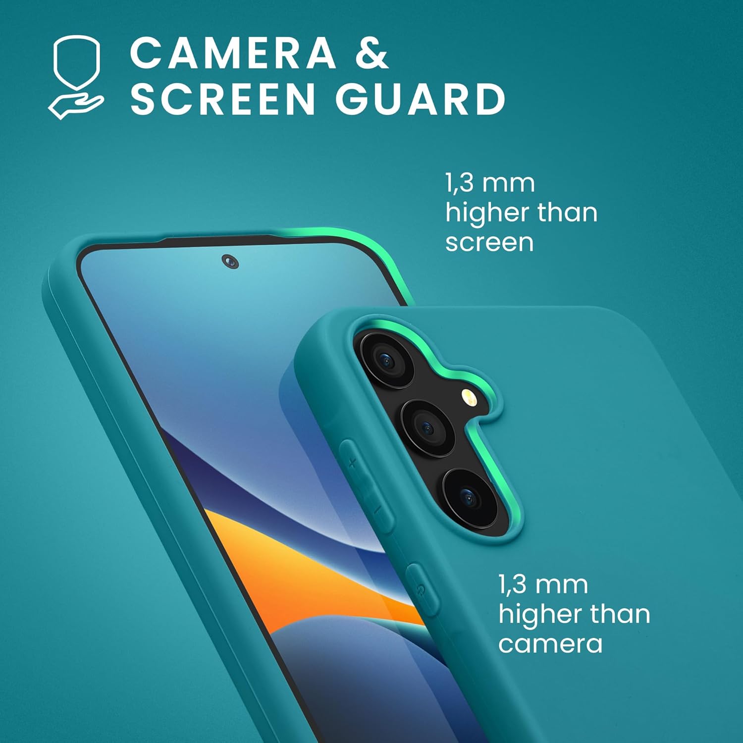 KW Samsung Galaxy A55 5G Λεπτή Θήκη Σιλικόνης TPU - Matte Petrol