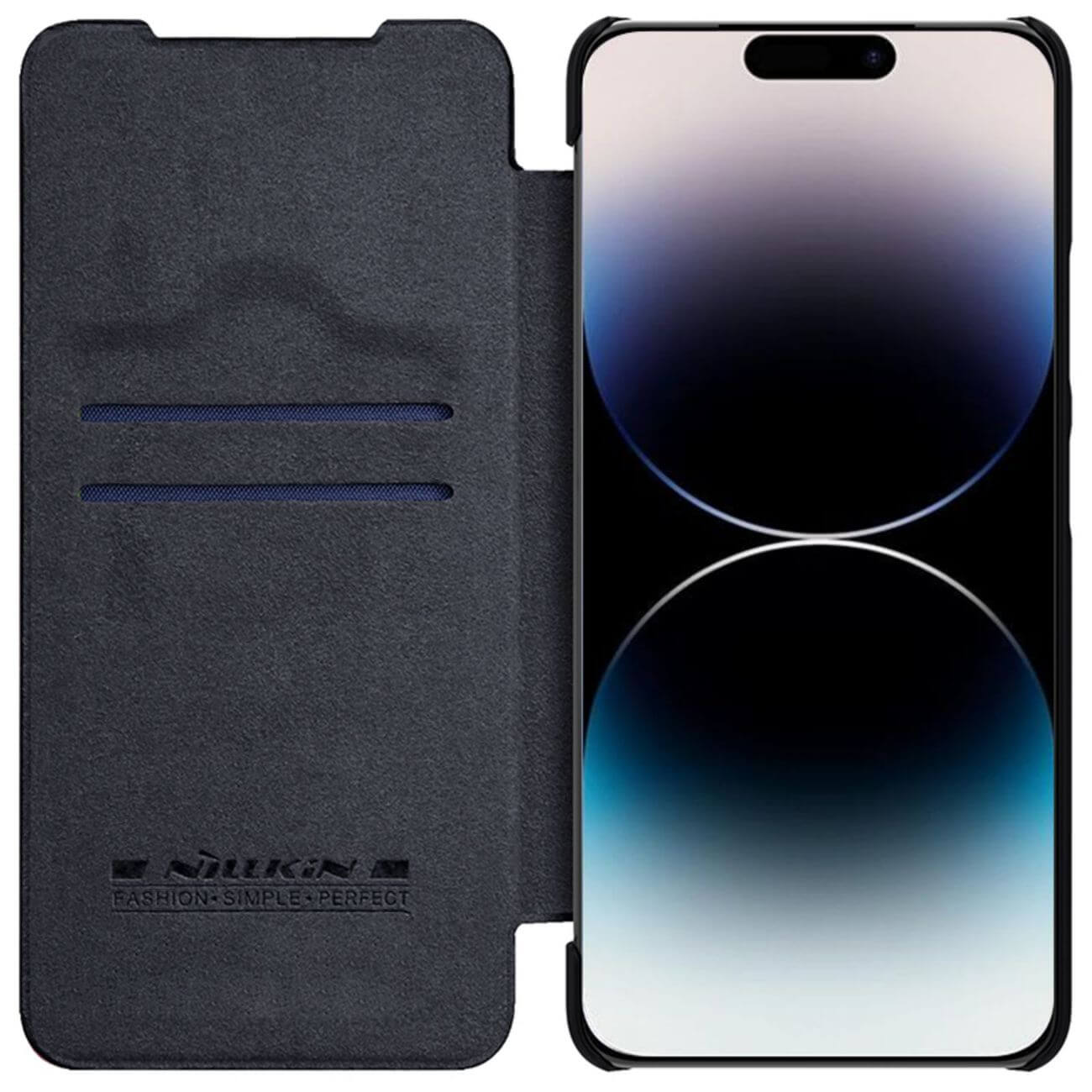 Nillkin iPhone 14 Pro Max Qin Pro Leather Θήκη Βιβλίο με Κάλυμμα για την Κάμερα - Black
