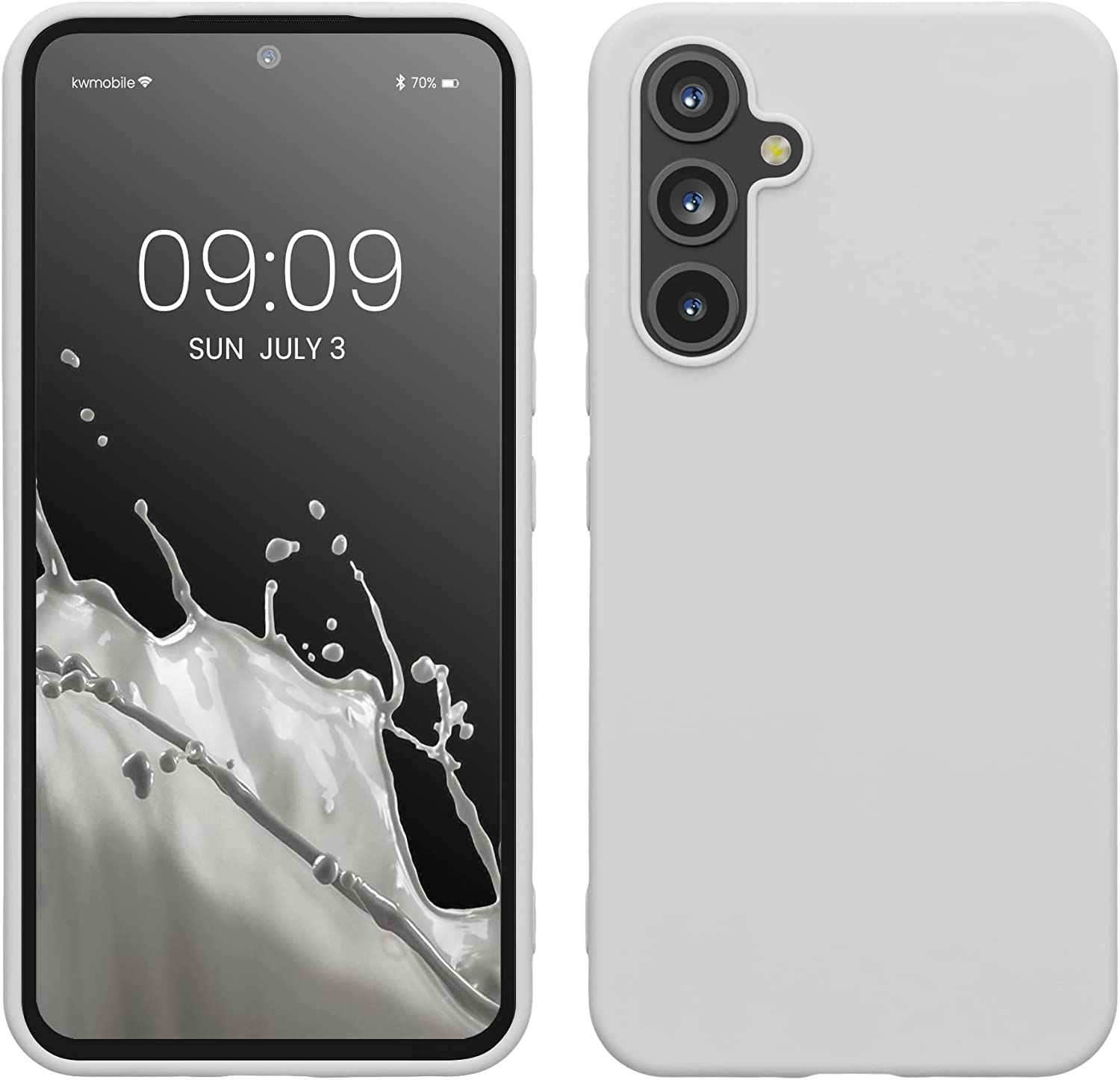 KW Samsung Galaxy A54 5G Θήκη Σιλικόνης TPU - White Matte - 60796.48