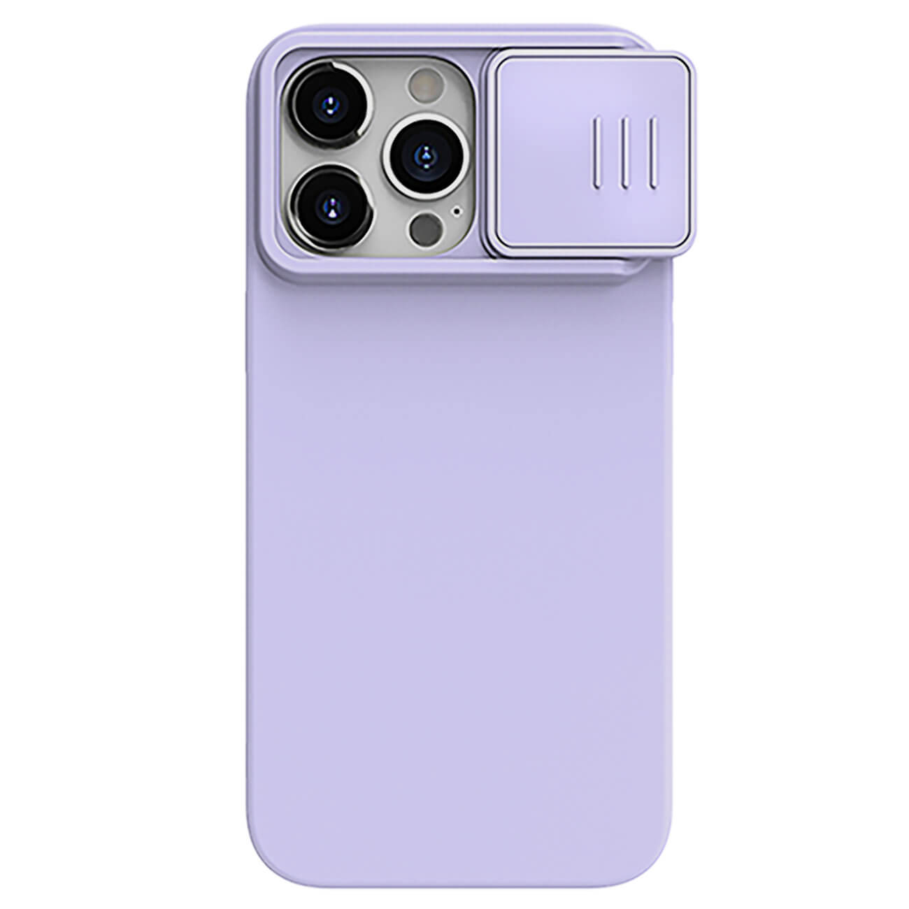 Nillkin iPhone 15 Pro Max CamShield Silky Θήκη Σιλικόνης με Κάλυμμα για την Κάμερα - Purple