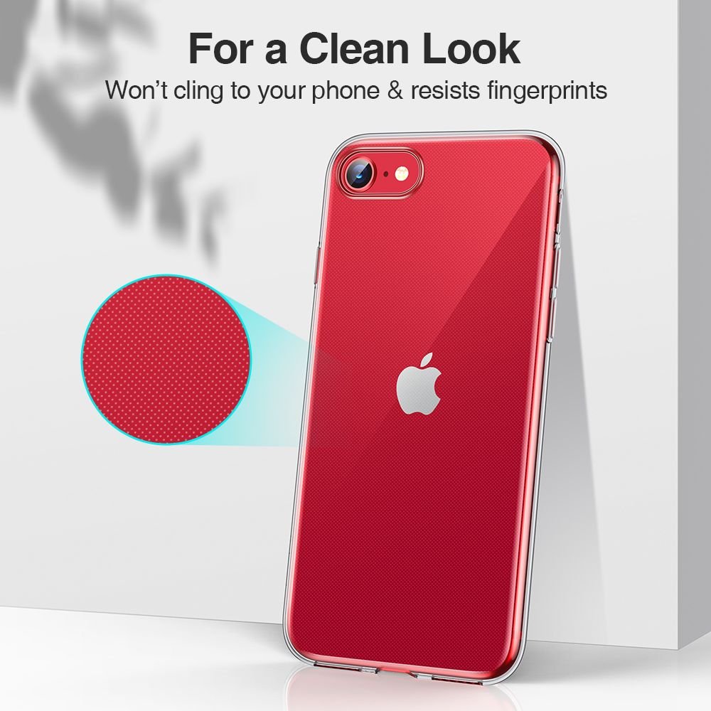 ESR iPhone SE 2022 / SE 2020 / 7 / 8 Essential Zero Series Θήκη Σιλικόνης TPU - Διάφανη