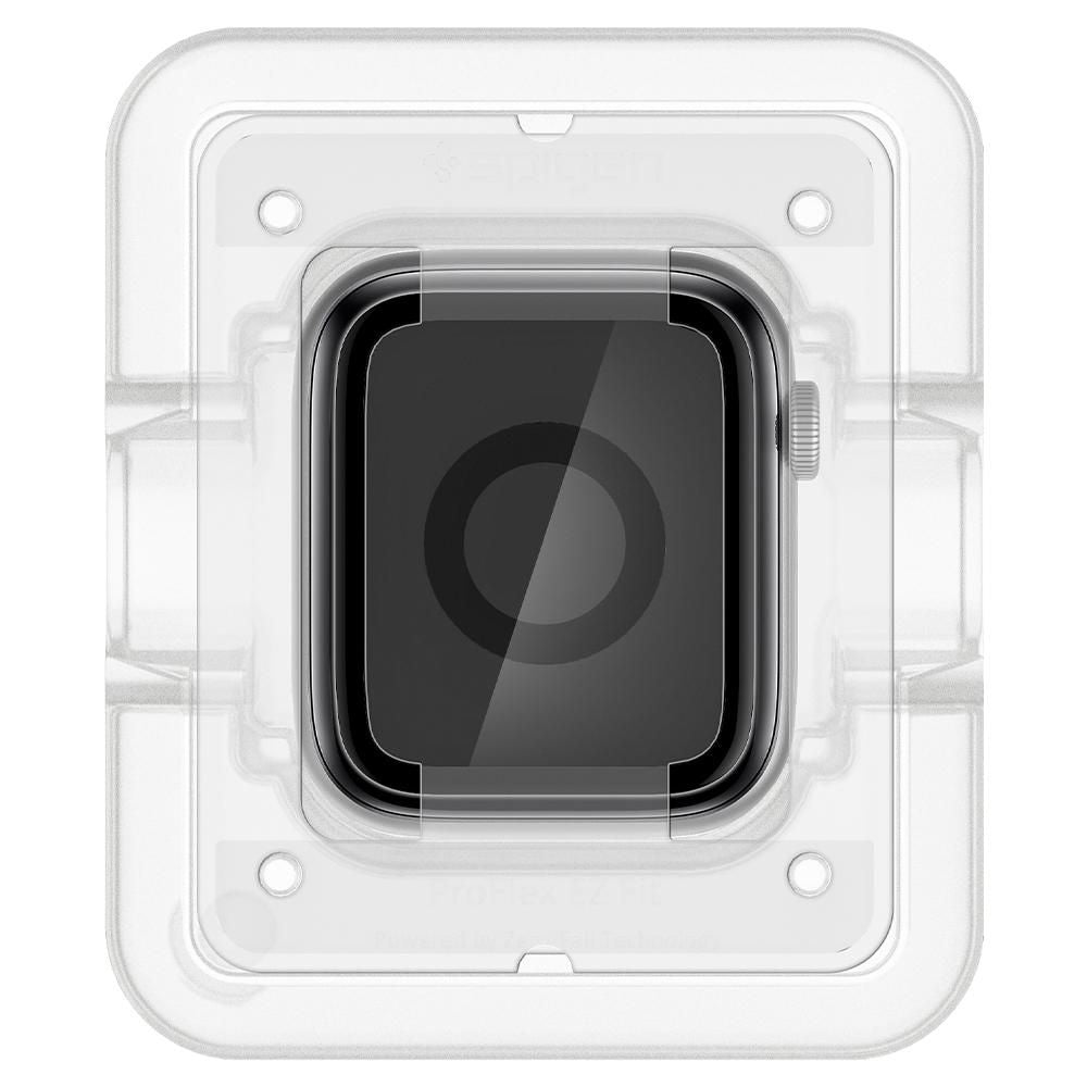 Spigen Προστασία Οθόνης Apple Watch 4/5/6 - SE (1/2/3) - 44mm - Proflex EZ Fit Αντιχαρακτικό Γυαλί Οθόνης - 2 Τεμάχια - Black