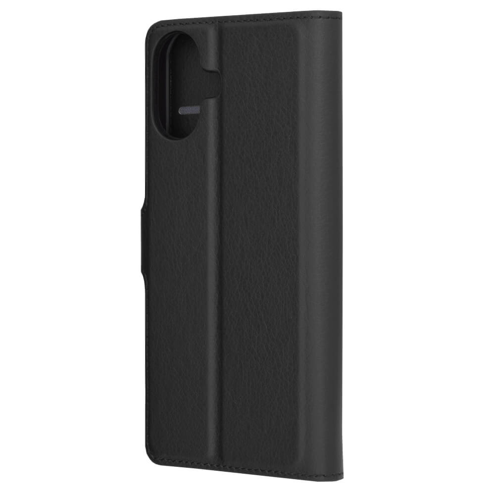 Techsuit iPhone 16 Plus - Leather Folio - Θήκη Πορτοφόλι από Δερματίνη με Stand - Black