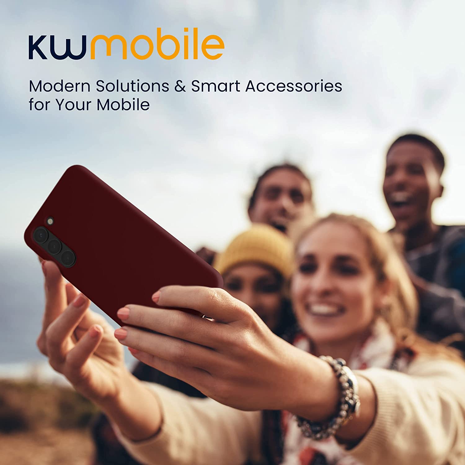 KW Samsung Galaxy S23 Plus Θήκη Σιλικόνης Rubberized TPU - Bordeaux Purple - 60274.187