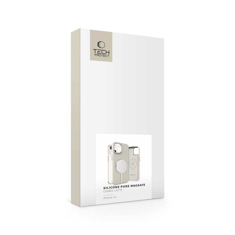 Tech - Protect iPhone 14 Silicone Pure Θήκη Σιλικόνης TPU με MagSafe - Cosmic Latte