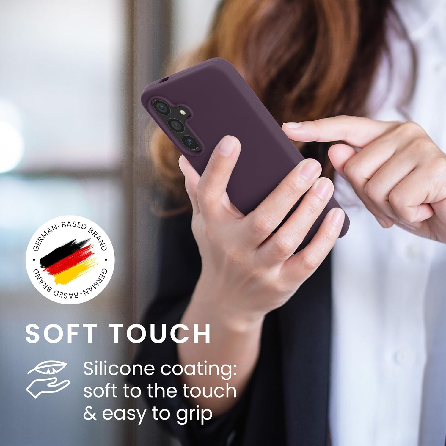 KW Samsung Galaxy S24 Θήκη Σιλικόνης Rubberized TPU - Light Iris
