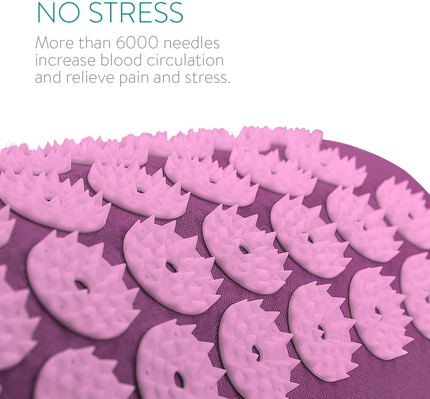 Navaris 2 - in - 1 Acupressure Mat and Pillow Set Σετ 2 σε 1 Χαλάκι και Μαξιλάρι Μασάζ - Purple - 43899.26.01