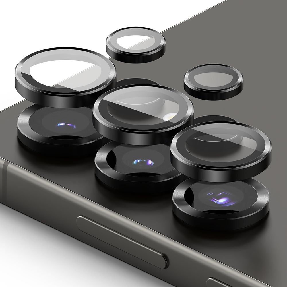 Ringke Samsung Galaxy S25 Ultra Lens Frame Glass Αντιχαρακτικό Γυαλί για την Κάμερα - 2 Τεμάχια - Black