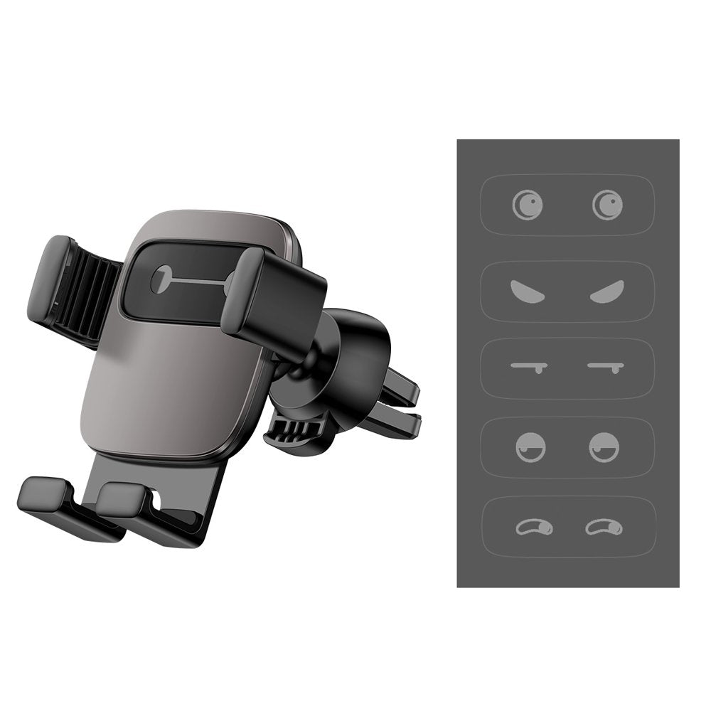 Baseus Cube Gravity Car Air Vent Mobile Holder - Universal Βάση Αυτοκινήτου Αεραγωγού - Black - SUYL - FK01