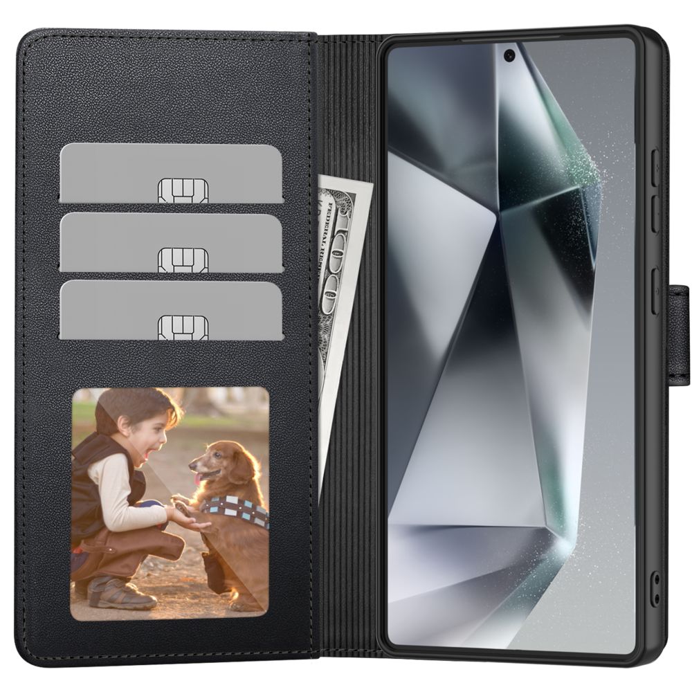 Tech - Protect Samsung Galaxy S25 Plus Θήκη Πορτοφόλι Stand από Δερματίνη - Black