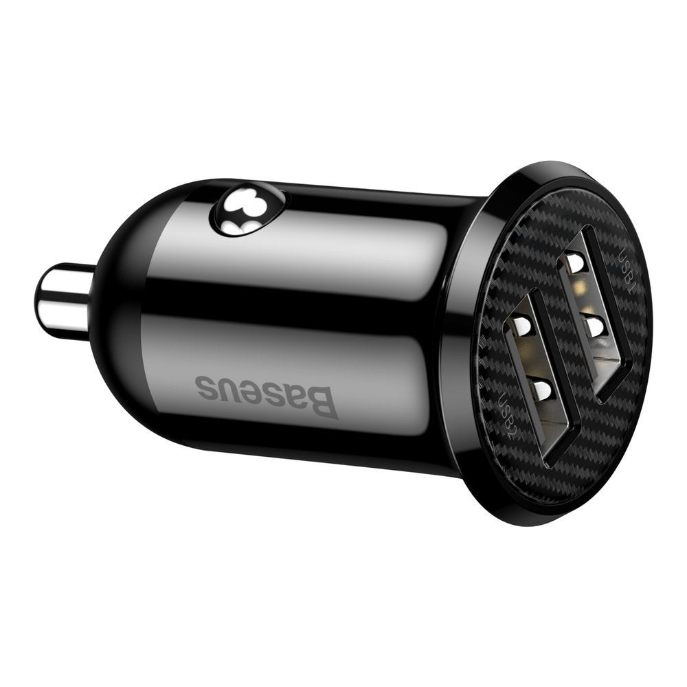 Baseus Grain Pro Car Charger - Φορτιστής Αυτοκινήτου 4.8A 2xUSB Ports - Black - CCALLP - 01