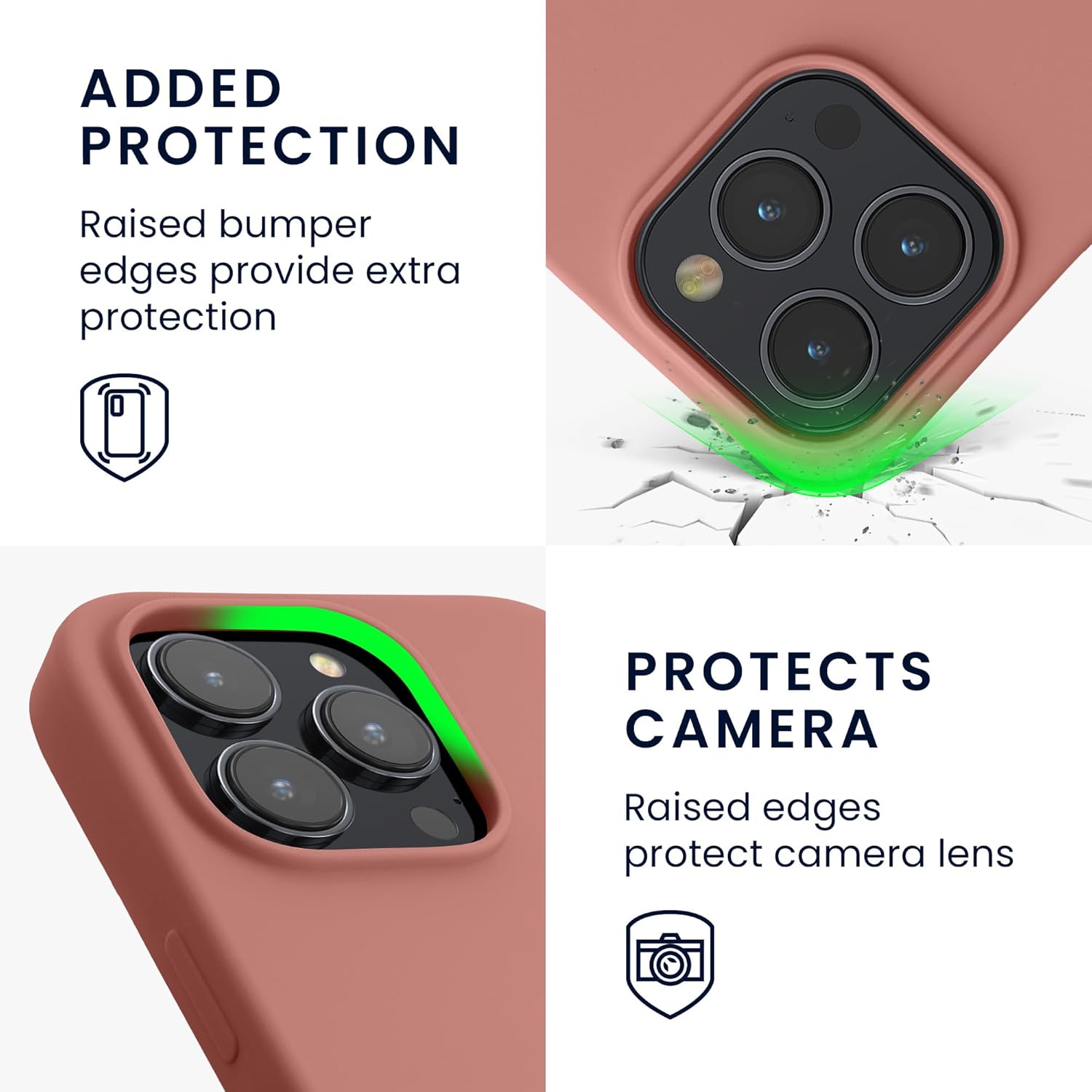 KW iPhone 15 Pro Max Θήκη Σιλικόνης Rubberized TPU - Winter Rose