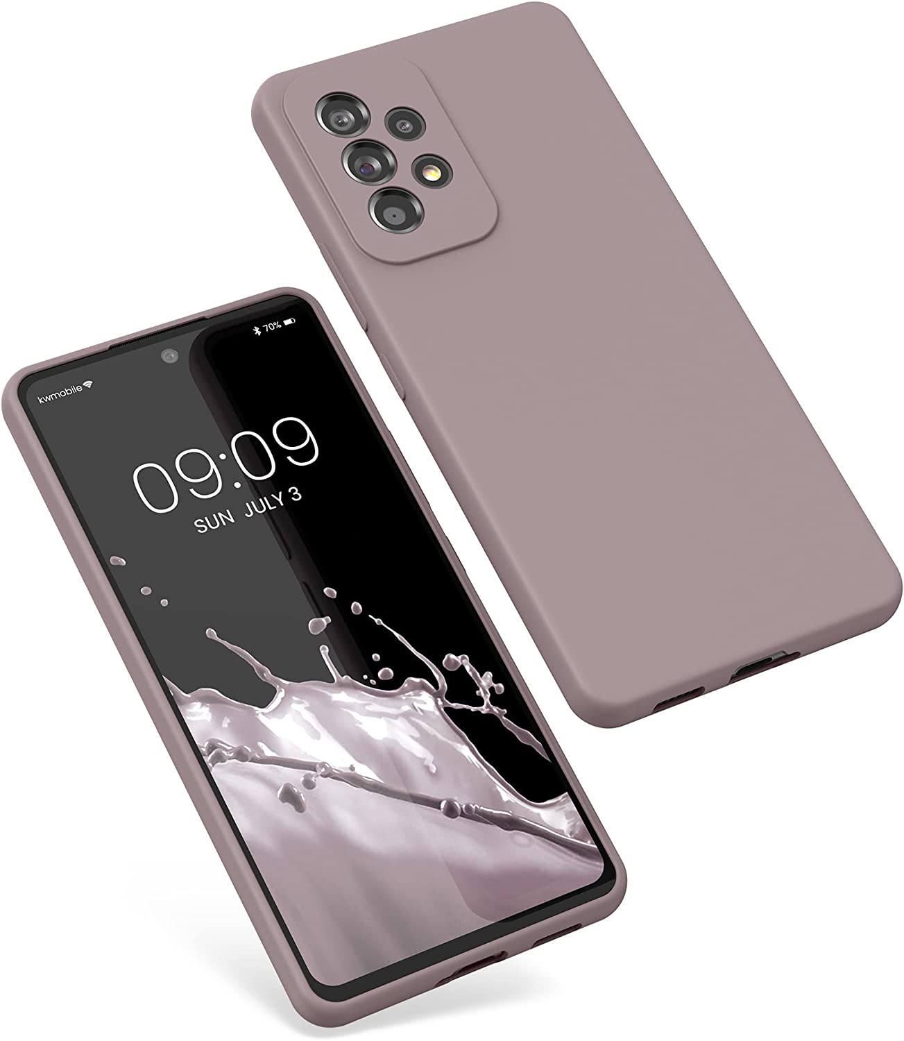 KW Samsung Galaxy A53 5G Θήκη Σιλικόνης Rubber TPU - Purple Cloud - 57835.192
