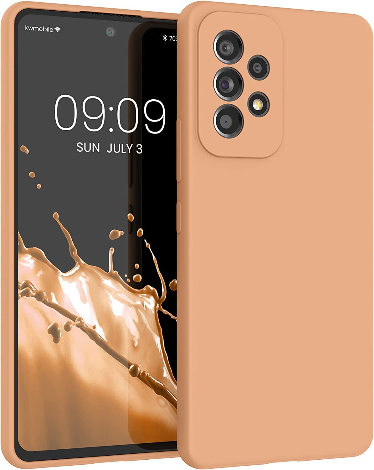 KW Samsung Galaxy A53 5G Θήκη Σιλικόνης Rubber TPU - Macchiato - 57835.245