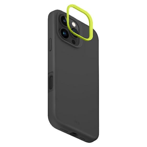 Uniq iPhone 16 Pro Max Lino Hue Magclick Θήκη Σιλικόνης με MagSafe - Charcoal Grey